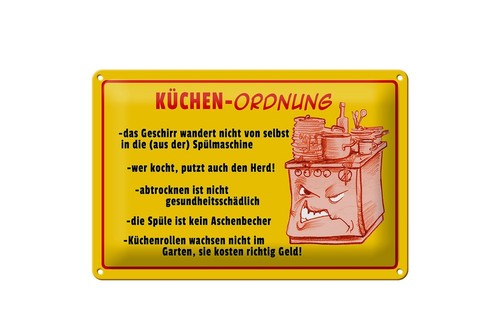 Mrdeco metall schild 20x30cm - schild,