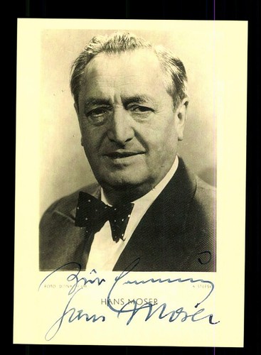 Hans moser autogrammkarte - moser,
