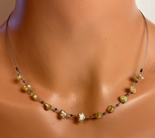 Schlichtes perlendrahtcollier - schlichtes,