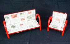 Puppenmöbel Sofa + Sessel