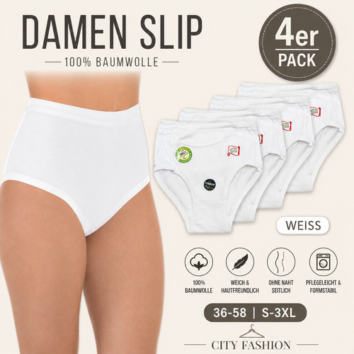 Damen slip 4er pack - damen,