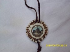 altes DDR Souvenir Andenken, Wernigerode Harz, Uller Hirschanhänger Lederhose