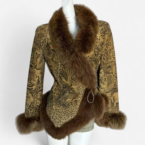 Bedruckte echtlederjacke mit - bedruckte,