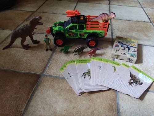Dino set dinosaurier jeep - -,