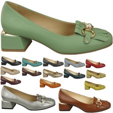 Damenschuhe Pumps Naturleder