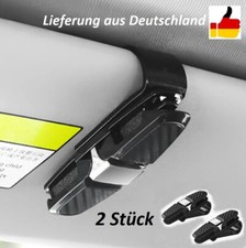 2x Auto Brillenhalter Doppelsitig Sonnenbrillen Halterung Halter Clip-Design