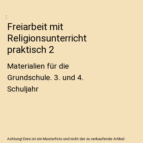 Freiarbeit mit