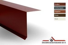 1m Ortblech Ortgangblech 0,8 mm stark Flachdach Dach Alu Aluminium farbig