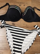 ✅Bikini 80 C/D - -Hose Gr. M Schwarz/Weiß Takko