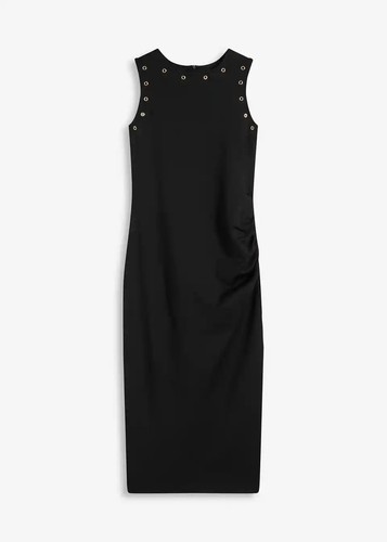 Midikleid mit nieten - mit,