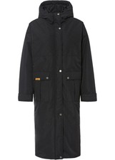 Winter-Parka gefüttert oversized Gr. 38 Schwarz Damenparka Mantel Jacke Neu