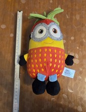 Minions Erdbeere Strawberry Bob Stofftier Kuscheltier Plüsch 25 cm NEU