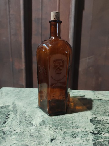 Vintage giftflasche flasche - giftflasche,