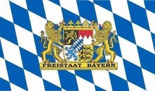 Aufkleber Freistaat Bayern Flagge Fahne 8 x 5 cm Autoaufkleber Sticker