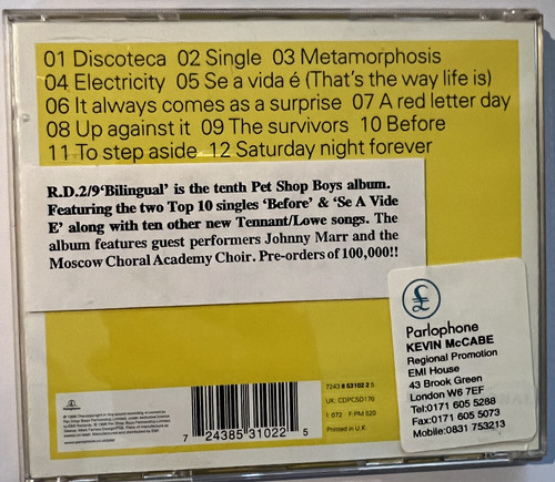 Pet shop boys - :, cd