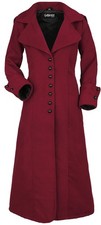 Gothicana by EMP Damen roter Mantel mit großer Kapuze L