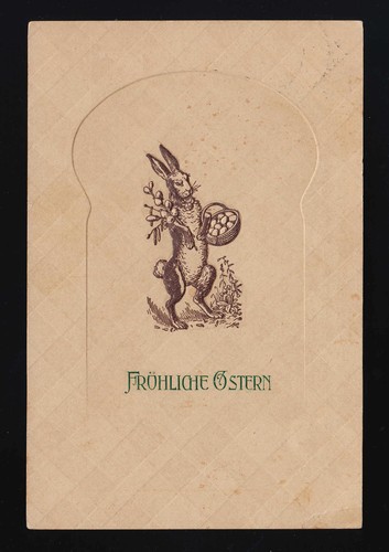 Osterhase mit eier korb - eier,