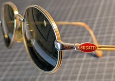 Bugatti Sonnenbrille, mit originalem Lederetui, Vintage 1992