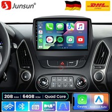 2+64GB Android 13 Carplay Autoradio 4Kern NAVI Für Hyundai ix35 Tucson 2009-2015