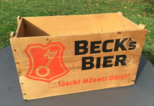 Alte Becks Bierkiste aus Holz - Beck´s Bier löscht Männer-Durst! Bierkasten