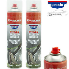 2x presto Power Bremsenreiniger Spraydose Teilereiniger 600ml
