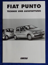 Fiat Punto HGT - Daten & Ausstattungen MJ 2000 - Prospekt Brochure 09.1999