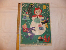 alter  Adventskalender  Konsum , DDR , 1960