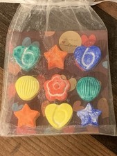 9 Stück Ornamente Keramikguss im Geschenkbeutel Mitbringsel Geschenk Handmade C2