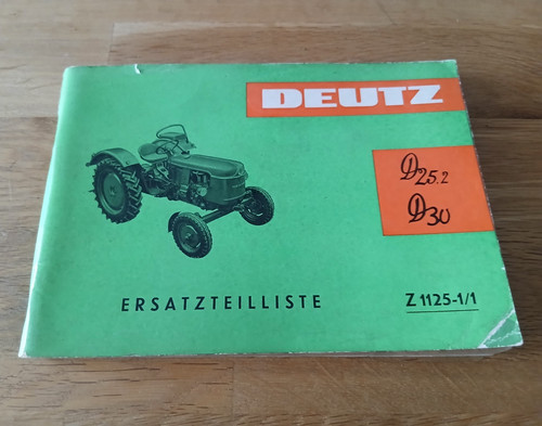 Deutz ersatzteilliste für - deutz,