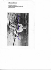 Thomas Lange, Rudern, Autogrammkarte signiert