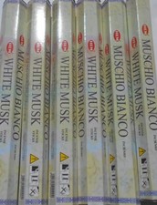 6 Packg. á 20 Stück RÄUCHERSTÄBCHEN Marke incense HEM White Musk Moschus