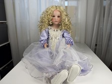 Rustie Künstlerpuppe Porzellan Puppe 78 cm. Top Zustand  