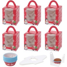 Cupcake Boxen, Verpackung, Kuchen, Kekse, Desserts, Muffins, 50 Stück, Karton...