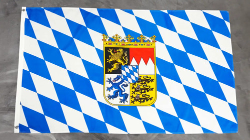 Fahne flagge bayern mit wappen - mit,