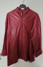 MADELEINE edle rote Lederjacke