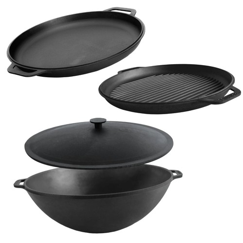 ø36cm wok gusseisen kazan - wok,