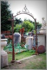 Großer Rosen-Bogen rose arch Eisen arc de rose Rankhilfe Pflanzstab