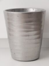 Orchideen-Topf Übertopf mit Innentopf für Orchidee silber Höhe 15,5 cm/ ø 13,6cm