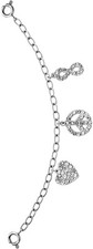 Julie Julsen Uhren Charm Einhänger CHARMING LOVE PEACE INFINITY JJCG28638-1/10cm