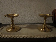 Partylite 1 eleganter " Falmouth " J 3022  Kerzenhalter -teller, massiv Messing