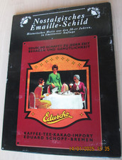 Nostalgisches Emaille-Schild: Eduscho