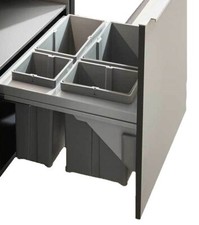 Wesco Abfallsammler 56L Mülltrenner Pullboy Soft 60SW 450er Einbau Mülleimer NEU