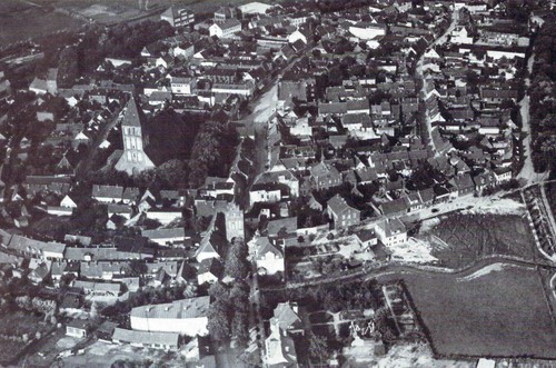 Grimmen luftbild des ortes - grimmen-,