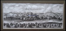STIEGE, Gesamtansicht, Kupferstich von Merian um 1645