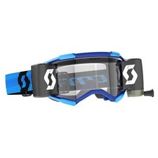 SCOTT Fury WFS Motocross Brille Goggle Blau Schwarz Klar Roll Off works MX DH