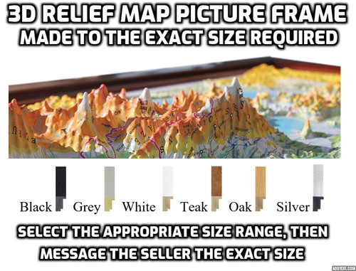 Reliefkarte tiefer - 3d,