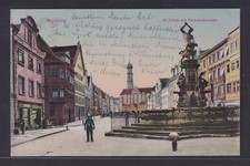 Ansichtskarte Augsburg Bayern St. Ulrich Herkulesbrunnen n. Apolda Thüringern