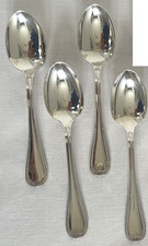 CHRISTOFLE Malmaison versilbert, 4 Stück Kaffeelöffel