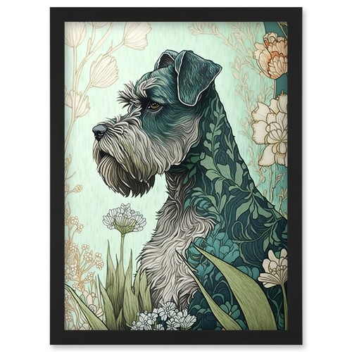 Grauer schnauzer hund - grauer,