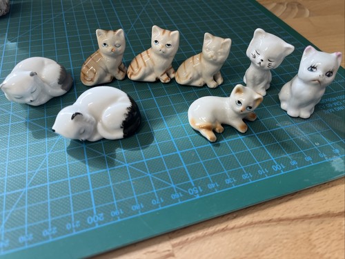 Porzellan figur katze sitzend - porzellan,